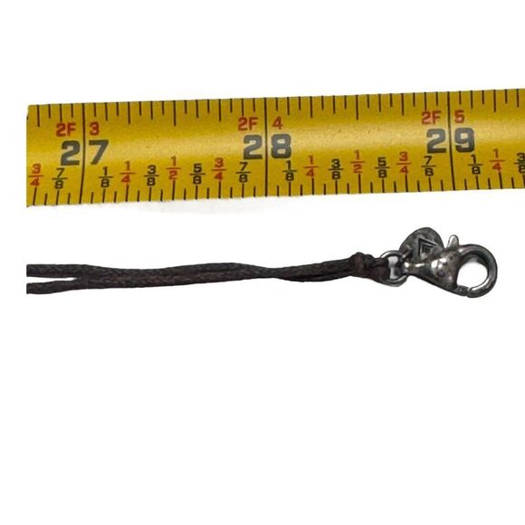 Silpada Mixed Material Necklace Sterling Abalone Imit Pearls Dk Red & Wood Beads - Picture 6 of 9